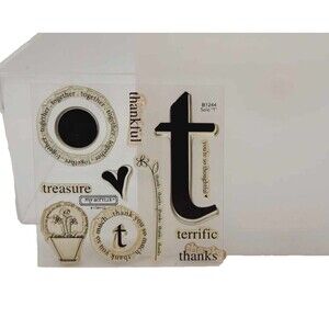 Close to My Heart B1244 Solo "T" Cling Stamp Set